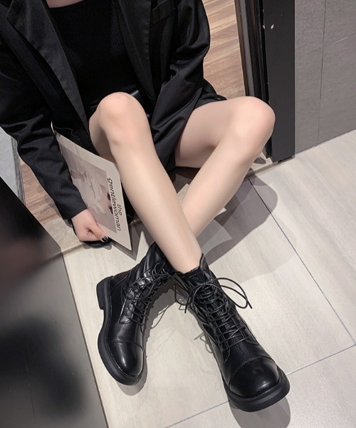 KOR(ケーオーアール)の「レースアップ ショートブーツ(ブーツ・レディース・ブラック/ブラウン・35/36/37/38/39/40)」の20枚目の写真