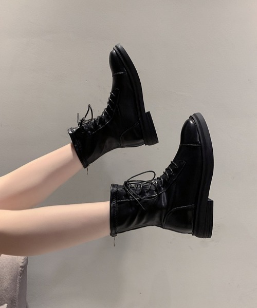 KOR(ケーオーアール)の「レースアップ ショートブーツ(ブーツ・レディース・ブラック/ブラウン・35/36/37/38/39/40)」の16枚目の写真