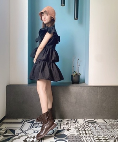 KOR(ケーオーアール)の「レースアップ ショートブーツ(ブーツ・レディース・ブラック/ブラウン・35/36/37/38/39/40)」の12枚目の写真