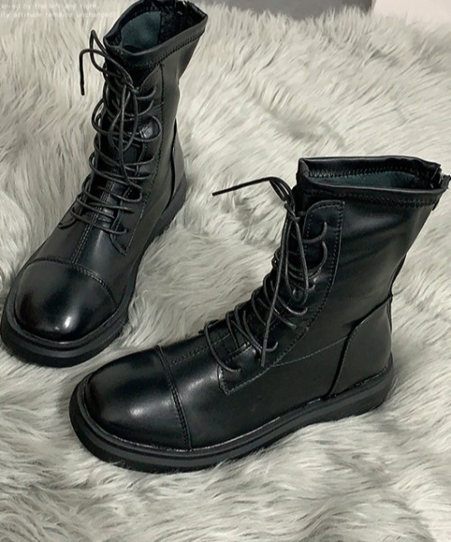 KOR(ケーオーアール)の「レースアップ ショートブーツ(ブーツ・レディース・ブラック/ブラウン・35/36/37/38/39/40)」の15枚目の写真