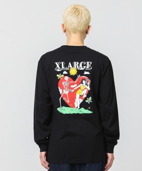 XLARGE(エクストララージ)の「DANCING FOREVER L/S TEE(Tシャツ/カットソー・メンズ・ブラック/ホワイト/マスタード・XL/L/S/M)」の3枚目の写真