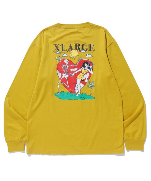 XLARGE(エクストララージ)の「DANCING FOREVER L/S TEE(Tシャツ/カットソー・メンズ・ブラック/ホワイト/マスタード・XL/L/S/M)」の8枚目の写真
