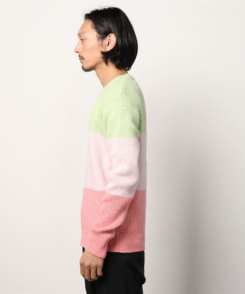 SCOTCH&SODA(スコッチアンドソーダ)の「カラーブロッキング ニット【164003】(ニット/セーター・メンズ・ブラック系その他・MEDIUM/SMALL/LARGE)」の4枚目の写真