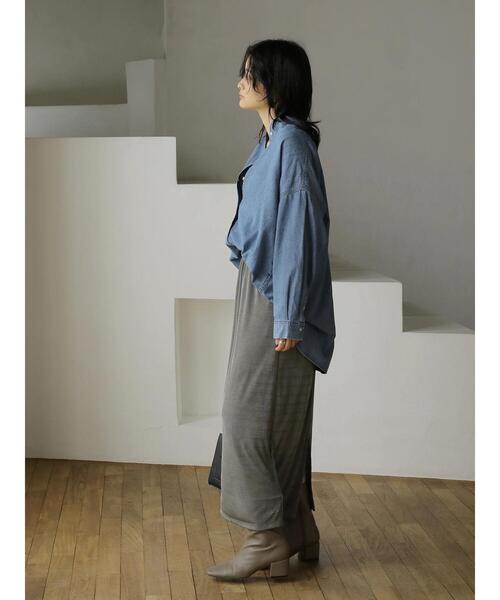 AMERICAN HOLIC（アメリカンホリック）の「バックタックデニムシャツ（シャツ/ブラウス・レディース・インディゴブルー・M/L）」の10枚目の写真