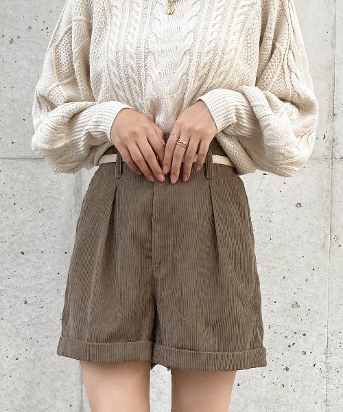 apres jour（アプレジュール）の「コーデュロイショートパンツ【ZOZOTOWN限定アイテム】（その他パンツ・レディース・モカ/アイボリー/ブルー系その他・フリー/X-LARGE）」の15枚目の写真