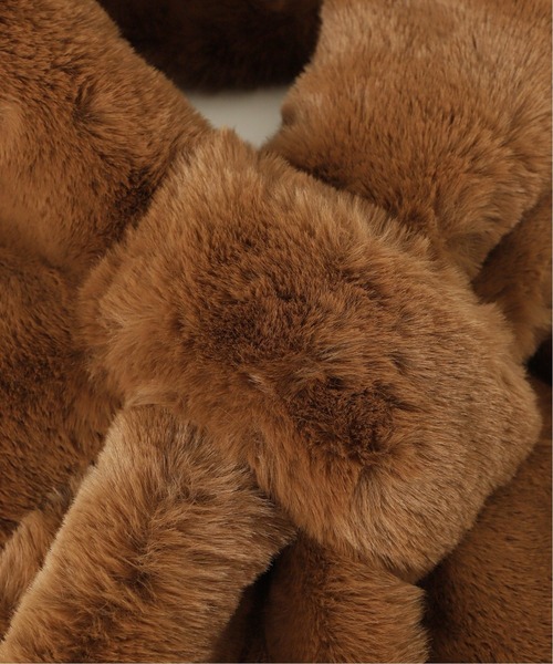 plage（プラージュ）の「【APPARIS/アパリス】 ECO FUR マフラー◆（ストール/ショール・レディース・キャメル/ベージュ系その他・FREE）」の6枚目の写真