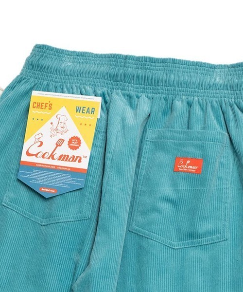 COOKMAN（クックマン）の「Cookman クックマン シェフパンツ イージーパンツ ワイドパンツ コーデュロイ ターコイズブルー（その他パンツ・メンズ・ターコイズブルー・MEDIUM/LARGE/X-LARGE/SMALL）」の5枚目の写真