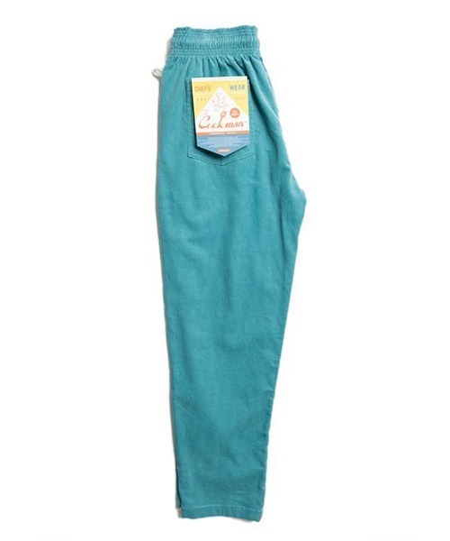COOKMAN（クックマン）の「Cookman クックマン シェフパンツ イージーパンツ ワイドパンツ コーデュロイ ターコイズブルー（その他パンツ・メンズ・ターコイズブルー・MEDIUM/LARGE/X-LARGE/SMALL）」の2枚目の写真