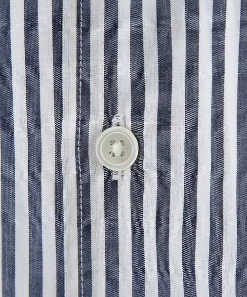 PORT BY ARK（ポートバイアーク）の「PORT BY ARK / ポートバイアーク：Regular Collar Shirt：PO10-SH002[COR]（シャツ/ブラウス・メンズ・ホワイト/ブルー系その他/グレー系その他・2/1）」の9枚目の写真