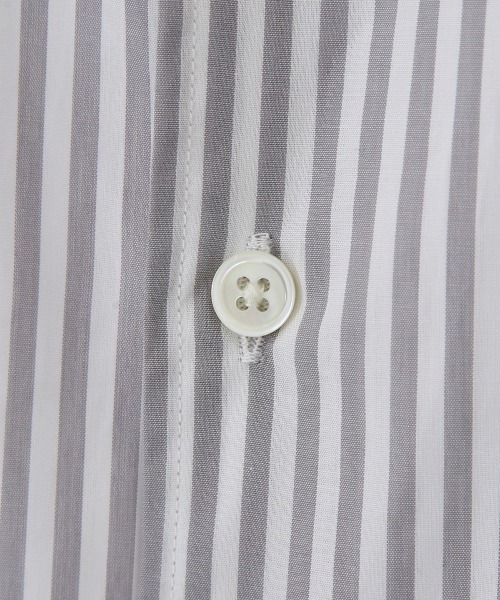 PORT BY ARK（ポートバイアーク）の「PORT BY ARK / ポートバイアーク：Regular Collar Shirt：PO10-SH002[COR]（シャツ/ブラウス・メンズ・ホワイト/ブルー系その他/グレー系その他・2/1）」の19枚目の写真