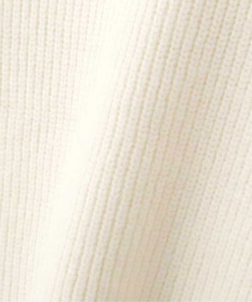 NATURAL BEAUTY BASIC（ナチュラルビューティーベーシック）の「ハンドステッチニット（ニット/セーター・レディース・オフホワイト/キャメル/ライトグリーン・MEDIUM）」の12枚目の写真
