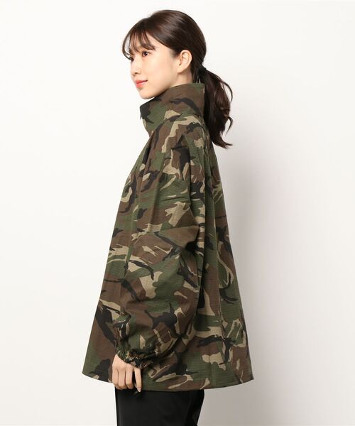 coca（coca）（コカ）の「メンズ ミリタリージップアッププルオーバー（ミリタリージャケット・メンズ・カーキ・M/L）」の2枚目の写真