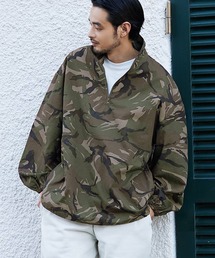 メンズ ミリタリージップアッププルオーバー