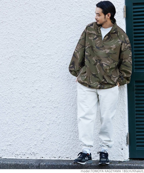 coca（coca）（コカ）の「メンズ ミリタリージップアッププルオーバー（ミリタリージャケット・メンズ・カーキ・M/L）」の4枚目の写真
