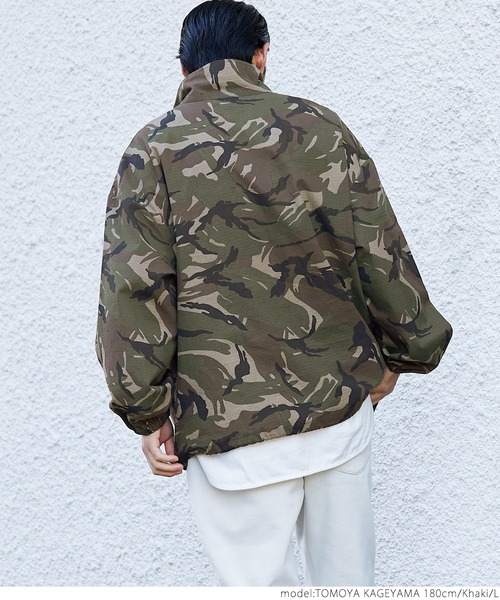 coca（coca）（コカ）の「メンズ ミリタリージップアッププルオーバー（ミリタリージャケット・メンズ・カーキ・M/L）」の7枚目の写真