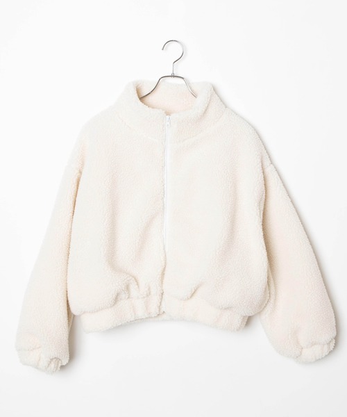 WEGO(ウィゴー)の「WEGO/ボアスタンドショートブルゾン(ブルゾン・レディース・アイボリー/その他1/その他2/ベージュ・SMALL/MEDIUM)」の17枚目の写真