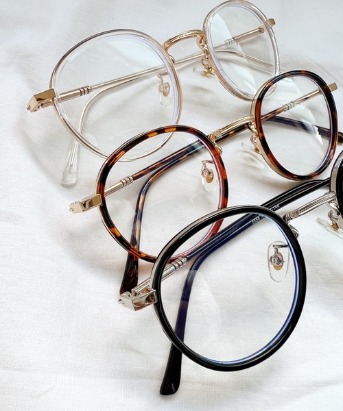 CLEA(クレア)の「ボストンクリアレンズメガネ(メガネ・レディース・ブラック/その他1/ブラウン・FREE)」の4枚目の写真