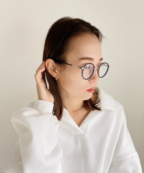 CLEA(クレア)の「ボストンクリアレンズメガネ(メガネ・レディース・ブラック/その他1/ブラウン・FREE)」の14枚目の写真