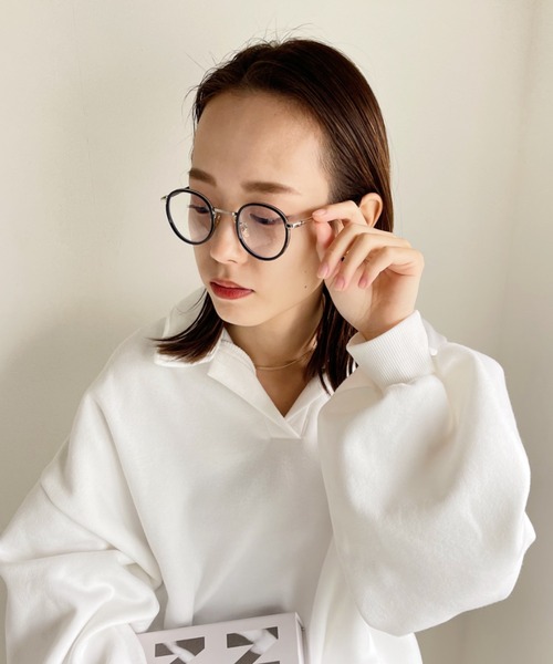 CLEA(クレア)の「ボストンクリアレンズメガネ(メガネ・レディース・ブラック/その他1/ブラウン・FREE)」の16枚目の写真