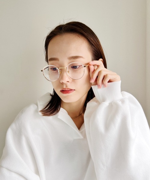 CLEA(クレア)の「ボストンクリアレンズメガネ(メガネ・レディース・ブラック/その他1/ブラウン・FREE)」の19枚目の写真