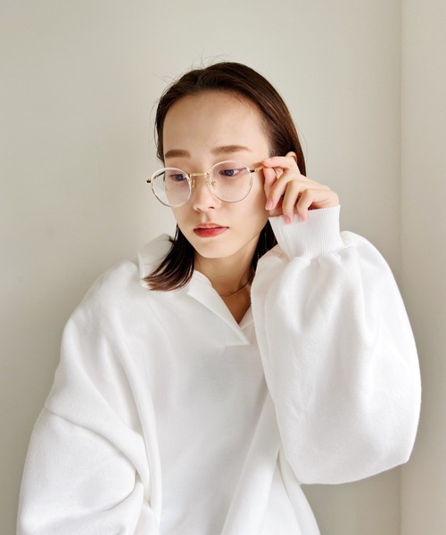 CLEA(クレア)の「ボストンクリアレンズメガネ(メガネ・レディース・ブラック/その他1/ブラウン・FREE)」の13枚目の写真