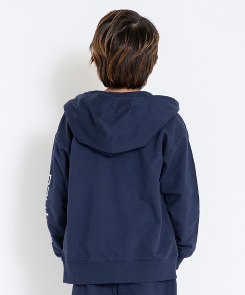 NAUTICA(ノーティカ)の「【NAUTICA/ノーティカ】ミニ裏毛ジップアップパーカー(パーカー・キッズ・ネイビー/杢グレー・120/130/140/150)」の8枚目の写真