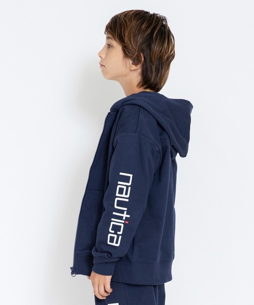 NAUTICA(ノーティカ)の「【NAUTICA/ノーティカ】ミニ裏毛ジップアップパーカー(パーカー・キッズ・ネイビー/杢グレー・120/130/140/150)」の7枚目の写真