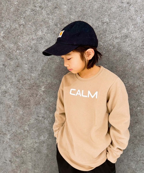 THE CASUAL(カジュアル)の「裏起毛クルーネックプリントトレーナー キッズ(スウェット・キッズ・ベージュ系/ホワイト系/オフホワイト/ベージュ/ブラック系2/ブラック/ブラック系1/杢グレー/ブラック系・110cm/130cm/120cm/140cm/150cm/160cm)」の8枚目の写真