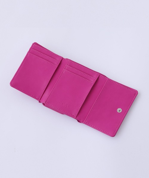 X-girl(エックスガール)の「FAUX LEATHER MINI WALLET(財布・レディース・ライトグリーン/ピンク/ブラック・ONE SIZE)」の6枚目の写真