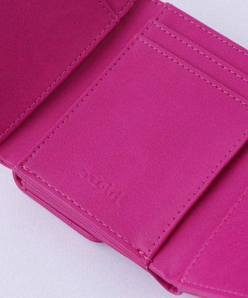 X-girl(エックスガール)の「FAUX LEATHER MINI WALLET(財布・レディース・ライトグリーン/ピンク/ブラック・ONE SIZE)」の7枚目の写真