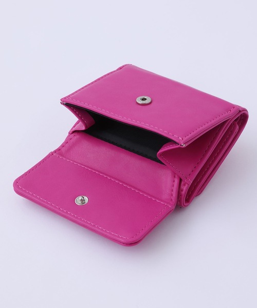 X-girl(エックスガール)の「FAUX LEATHER MINI WALLET(財布・レディース・ライトグリーン/ピンク/ブラック・ONE SIZE)」の8枚目の写真