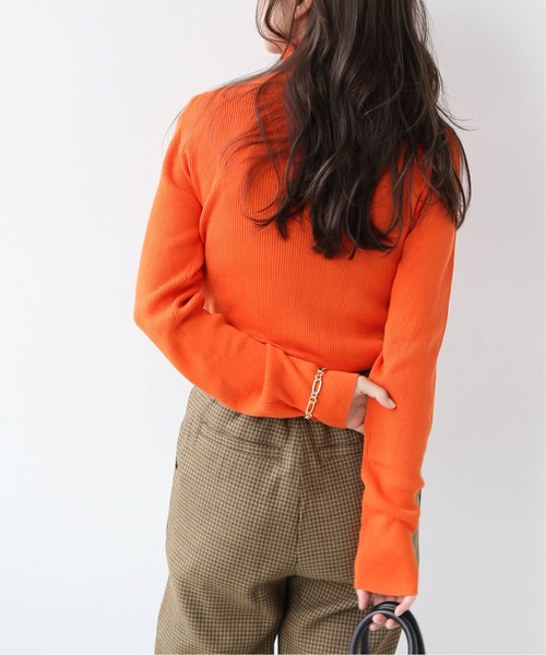 スイスオーガニックコットンタートルネックプルオーバー◇（ニット