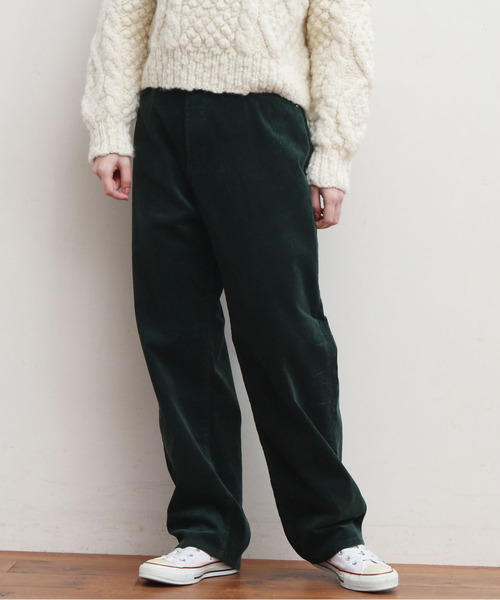 My Fav. CHILD WOMAN(マイファブチャイルドウーマン)の「11W双糸コールゆるスリムパンツ(その他パンツ・レディース・グリーン/ピンク/サックスブルー/ホワイト・38/36)」の2枚目の写真