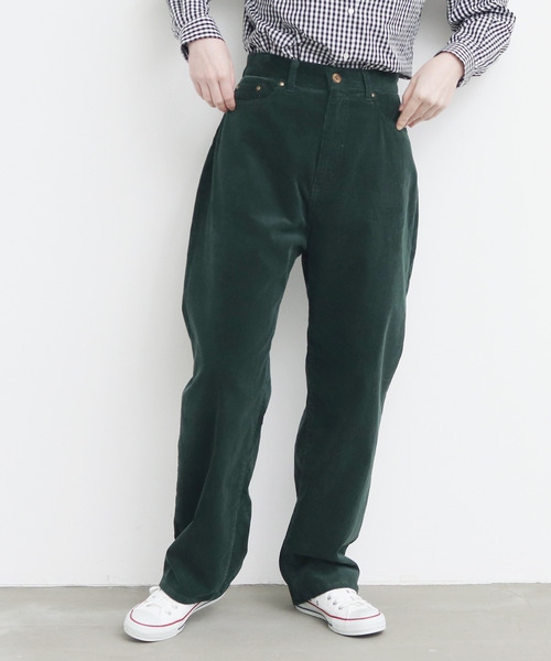 My Fav. CHILD WOMAN(マイファブチャイルドウーマン)の「11W双糸コールゆるスリムパンツ(その他パンツ・レディース・グリーン/ピンク/サックスブルー/ホワイト・38/36)」の20枚目の写真