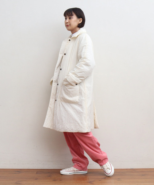 My Fav. CHILD WOMAN(マイファブチャイルドウーマン)の「11W双糸コールゆるスリムパンツ(その他パンツ・レディース・グリーン/ピンク/サックスブルー/ホワイト・38/36)」の18枚目の写真