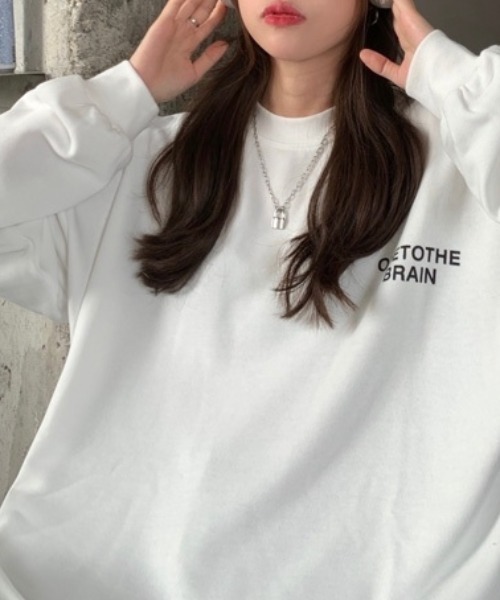 Chaco closet（チャコ クローゼット）の「バックロゴスウェット（スウェット・レディース・ホワイト/ブラック/グレー・L）」の16枚目の写真