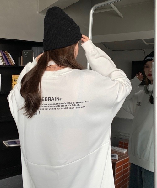 Chaco closet（チャコ クローゼット）の「バックロゴスウェット（スウェット・レディース・ホワイト/ブラック/グレー・L）」の18枚目の写真