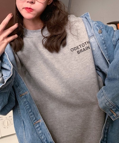 Chaco closet（チャコ クローゼット）の「バックロゴスウェット（スウェット・レディース・ホワイト/ブラック/グレー・L）」の9枚目の写真