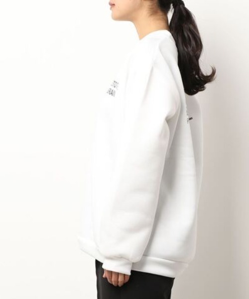 Chaco closet（チャコ クローゼット）の「バックロゴスウェット（スウェット・レディース・ホワイト/ブラック/グレー・L）」の4枚目の写真