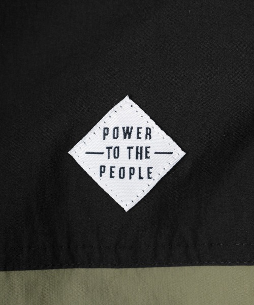 POWER TO THE PEOPLE（パワートゥーザピープル）の「【POWER TO THE PEOPLE/パワー トゥザ ピープル】リーバーシブル スタンドナイロンジャケット/ボアジャケット/【撥水】【防汚】（ブルゾン・メンズ・ブラック/ベージュ/カーキ/マルチ・M/L）」の12枚目の写真