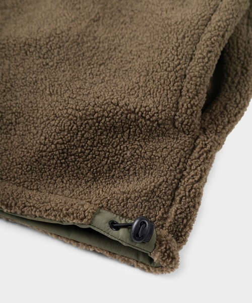 POWER TO THE PEOPLE（パワートゥーザピープル）の「【POWER TO THE PEOPLE/パワー トゥザ ピープル】リーバーシブル スタンドナイロンジャケット/ボアジャケット/【撥水】【防汚】（ブルゾン・メンズ・ブラック/ベージュ/カーキ/マルチ・M/L）」の18枚目の写真