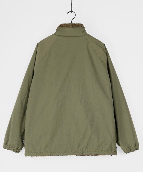 POWER TO THE PEOPLE（パワートゥーザピープル）の「【POWER TO THE PEOPLE/パワー トゥザ ピープル】リーバーシブル スタンドナイロンジャケット/ボアジャケット/【撥水】【防汚】（ブルゾン・メンズ・ブラック/ベージュ/カーキ/マルチ・M/L）」の16枚目の写真