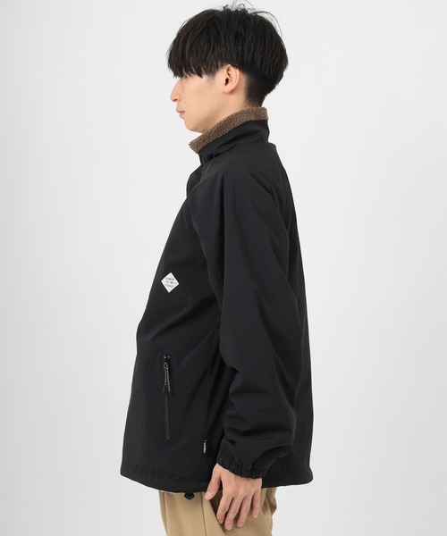 POWER TO THE PEOPLE（パワートゥーザピープル）の「【POWER TO THE PEOPLE/パワー トゥザ ピープル】リーバーシブル スタンドナイロンジャケット/ボアジャケット/【撥水】【防汚】（ブルゾン・メンズ・ブラック/ベージュ/カーキ/マルチ・M/L）」の7枚目の写真