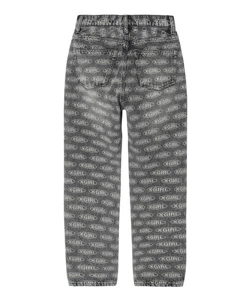X-girl（エックスガール）の「OVAL LOGO DENIM PANTS（デニムパンツ・レディース・ブラック/ライトインディゴブルー・S/M/XS）」の17枚目の写真