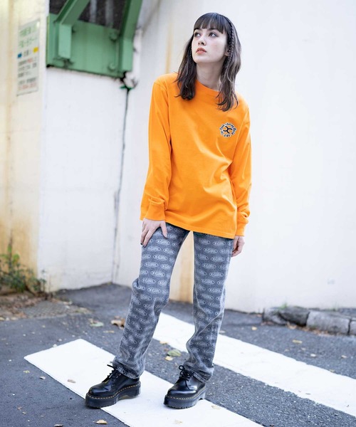X-girl（エックスガール）の「OVAL LOGO DENIM PANTS（デニムパンツ・レディース・ブラック/ライトインディゴブルー・S/M/XS）」の3枚目の写真