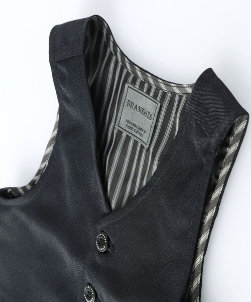 BRANSHES(ブランシェス)の「【キメ服】フォーマルベスト(スーツベスト・キッズ・ネイビー/グレー・110cm/120cm/130cm)」の14枚目の写真
