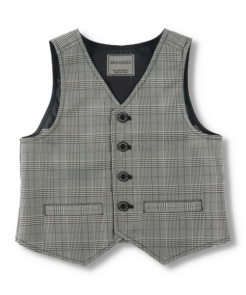 BRANSHES(ブランシェス)の「【キメ服】フォーマルベスト(スーツベスト・キッズ・ネイビー/グレー・110cm/120cm/130cm)」の9枚目の写真