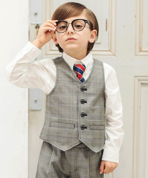BRANSHES(ブランシェス)の「【キメ服】フォーマルベスト(スーツベスト・キッズ・ネイビー/グレー・110cm/120cm/130cm)」の21枚目の写真