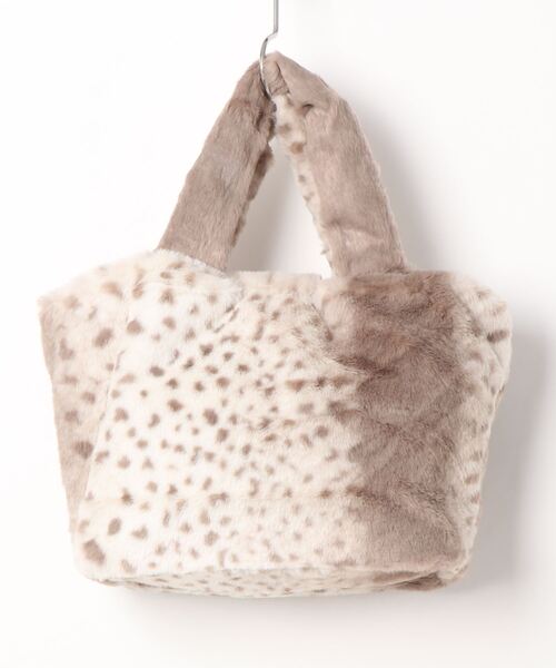 alcali（アルカリ）の「メイクル　ファー使いハンドバッグ【取り扱い店舗限定】（ハンドバッグ・レディース・ダークグレー/ブラウン/グレー・FREE）」の5枚目の写真
