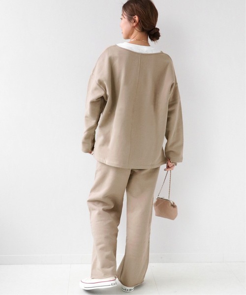 JOURNAL STANDARD relume(ジャーナルスタンダード レリューム)の「裏起毛スウェットイージーパンツ◆(スウェットパンツ・レディース・ブラック/ベージュ・FREE)」の14枚目の写真
